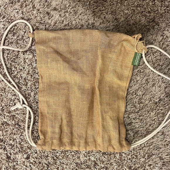 Tuwa Designs Earth Conscience Burlap Backpack Smart Girls Who Surf - Picture 4 of 4